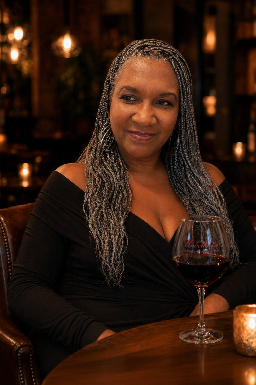 Unbothered Signature Wine Glass