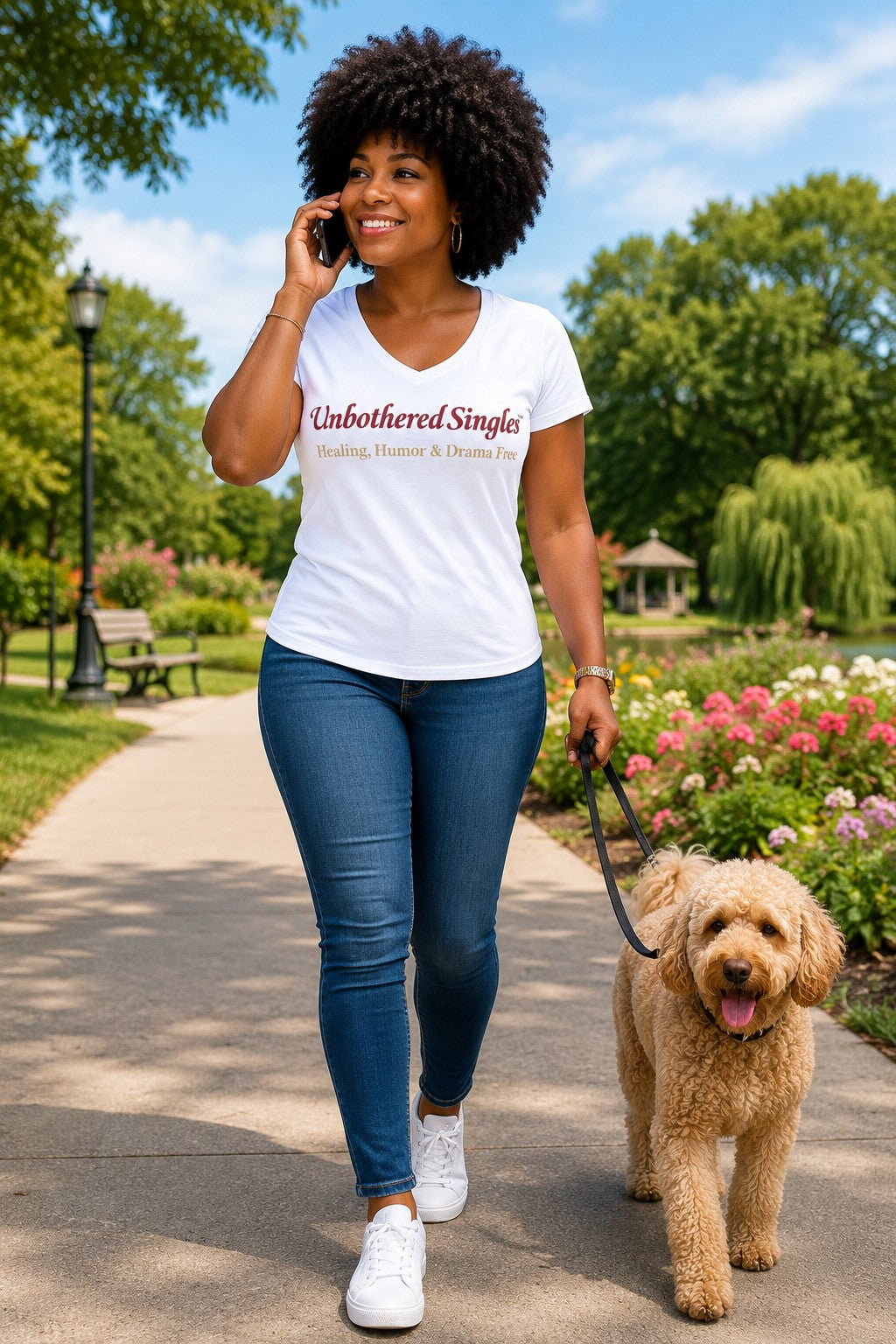 Unbothered Single™ — Healing, Humor & Drama Free Tee