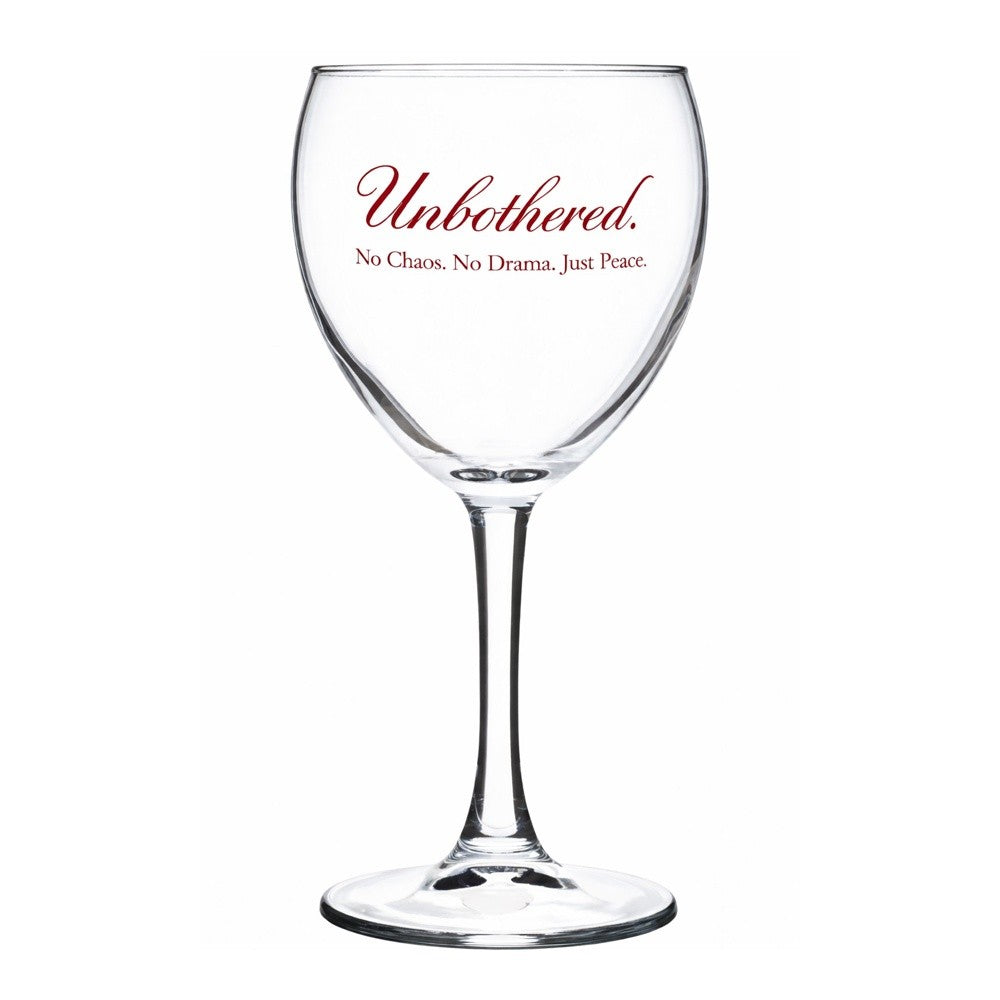 Unbothered Signature Wine Glass