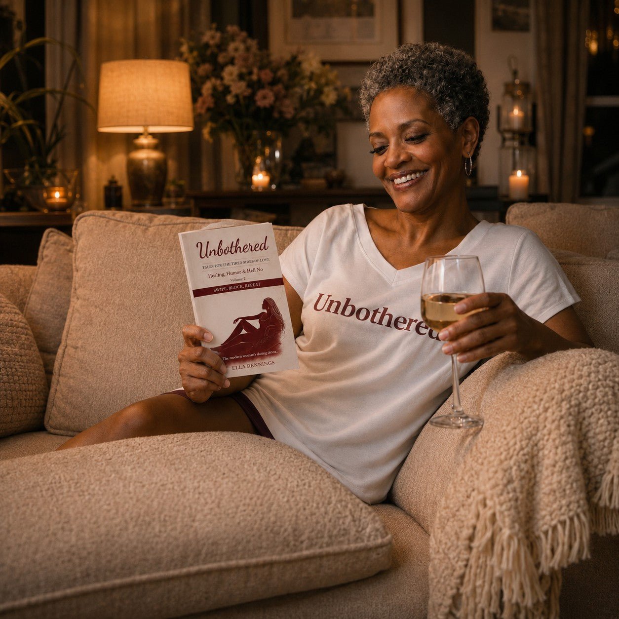 Swipe, Block, Repeat Dating Humor Book - Ella Rennings Unbothered
