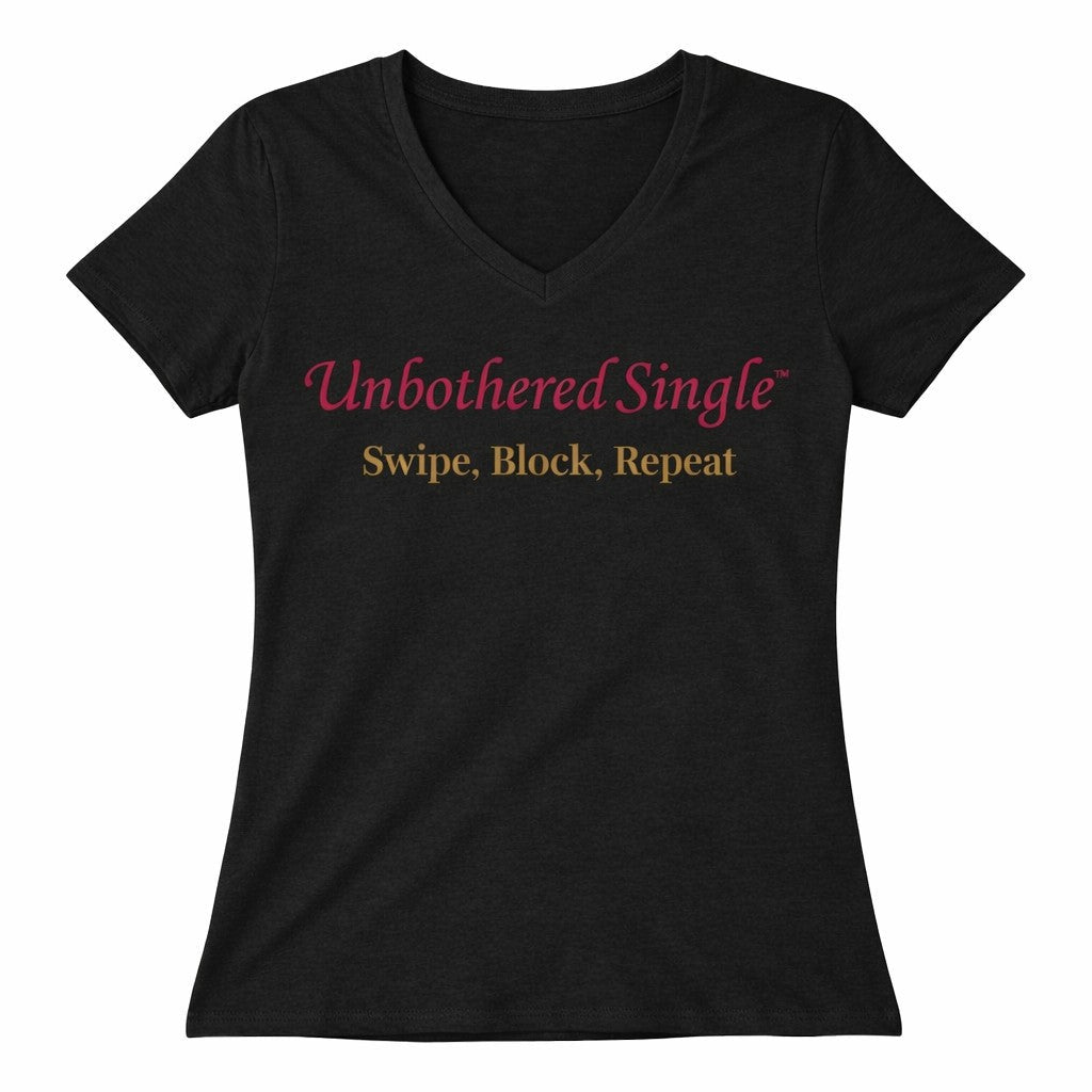 Swipe, Block, Repeat Women’s Graphic Tee - Ella Rennings Unbothered