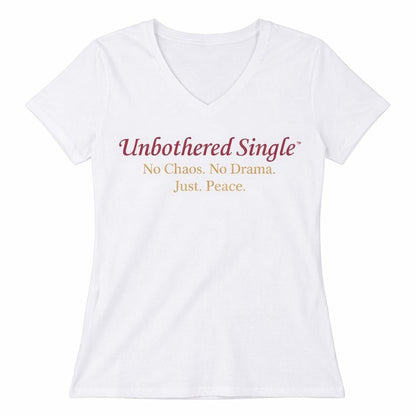 Unbothered No Chaos No Drama Just Peace Women’s Graphic Tee - Ella Rennings Unbothered