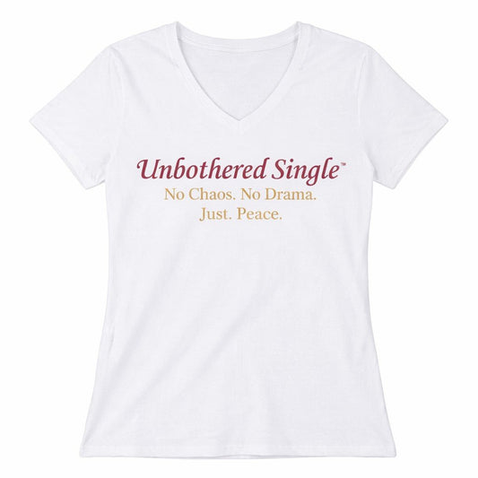 Unbothered No Chaos No Drama Just Peace Women’s Graphic Tee - Ella Rennings Unbothered